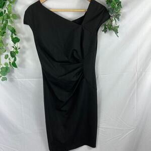 Ava & Aiden cinch pleated side LBD 4